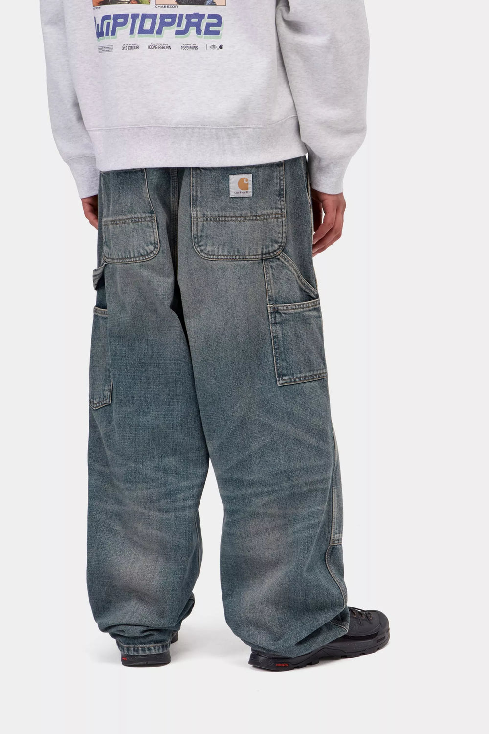 PANT CARHARTT WIP OAKLAND BLUE WORN USED