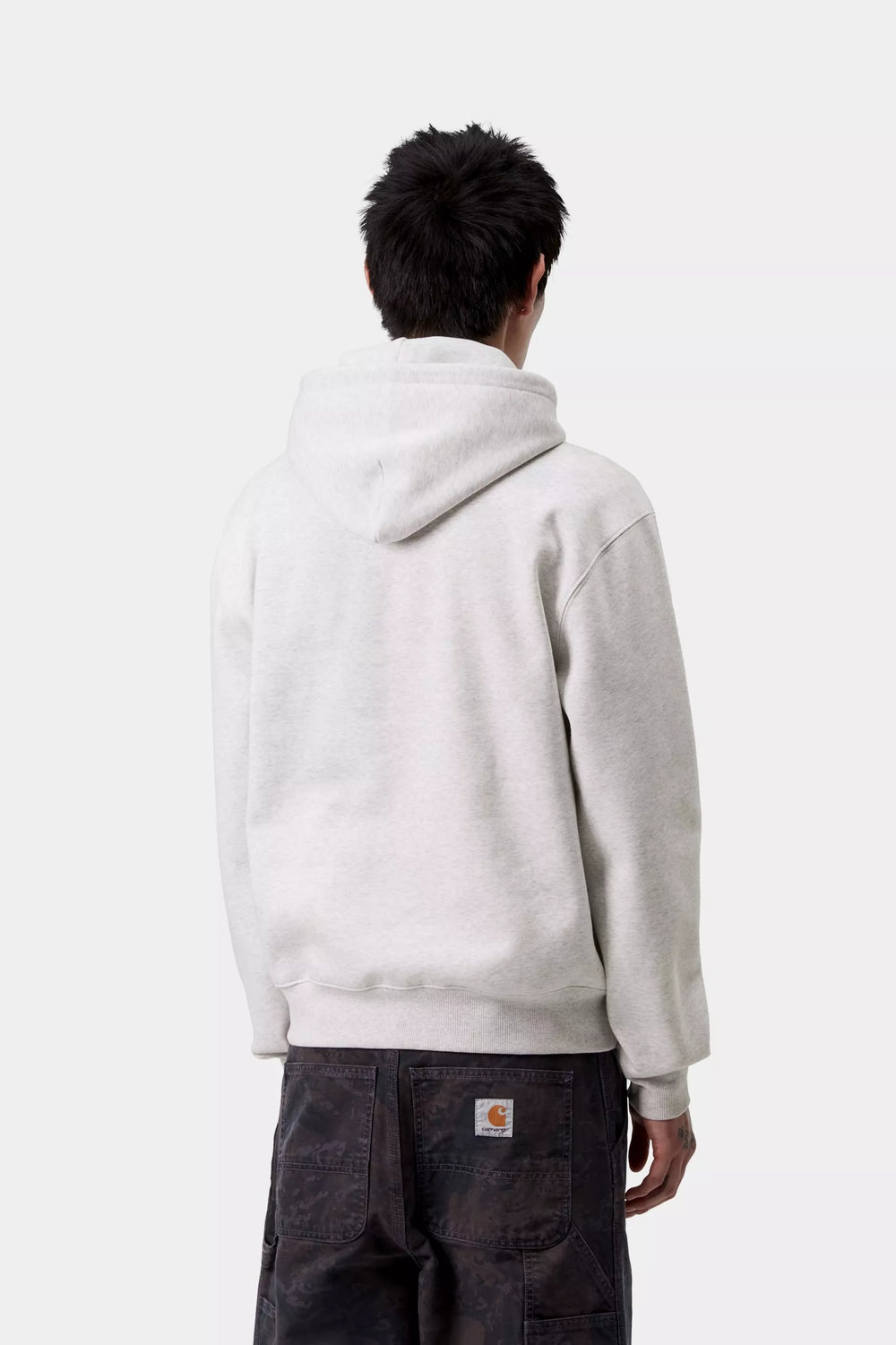 HOOD CARHARTT WIP SWEAT ASH HEATHER/ROND