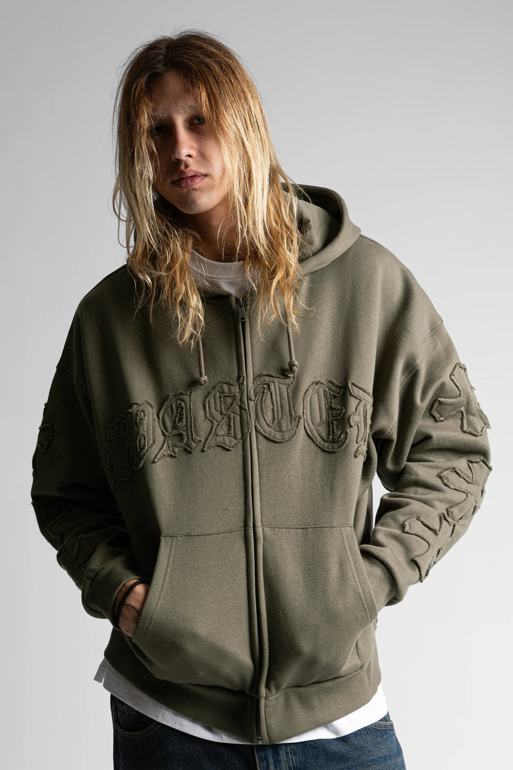 ZIP HOOD WASTED ORDO ARMY GREEN