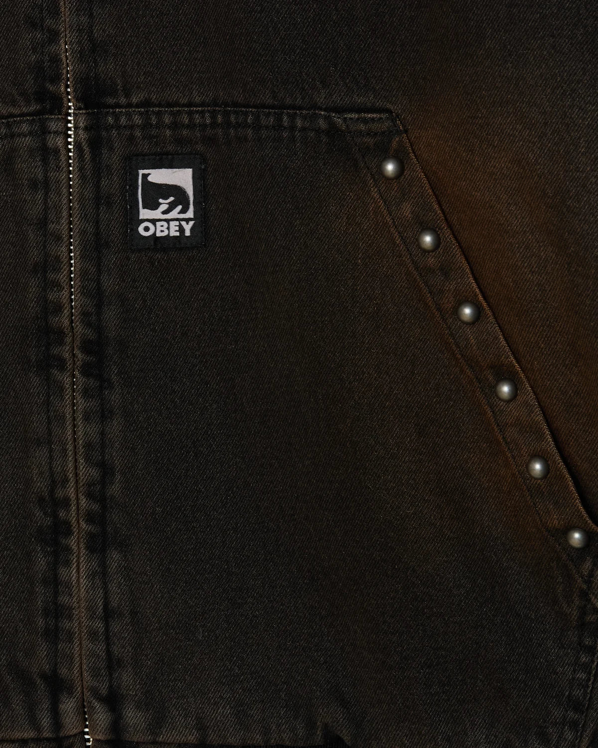 CHT OBEY STUDDED BLACK RUST WASH