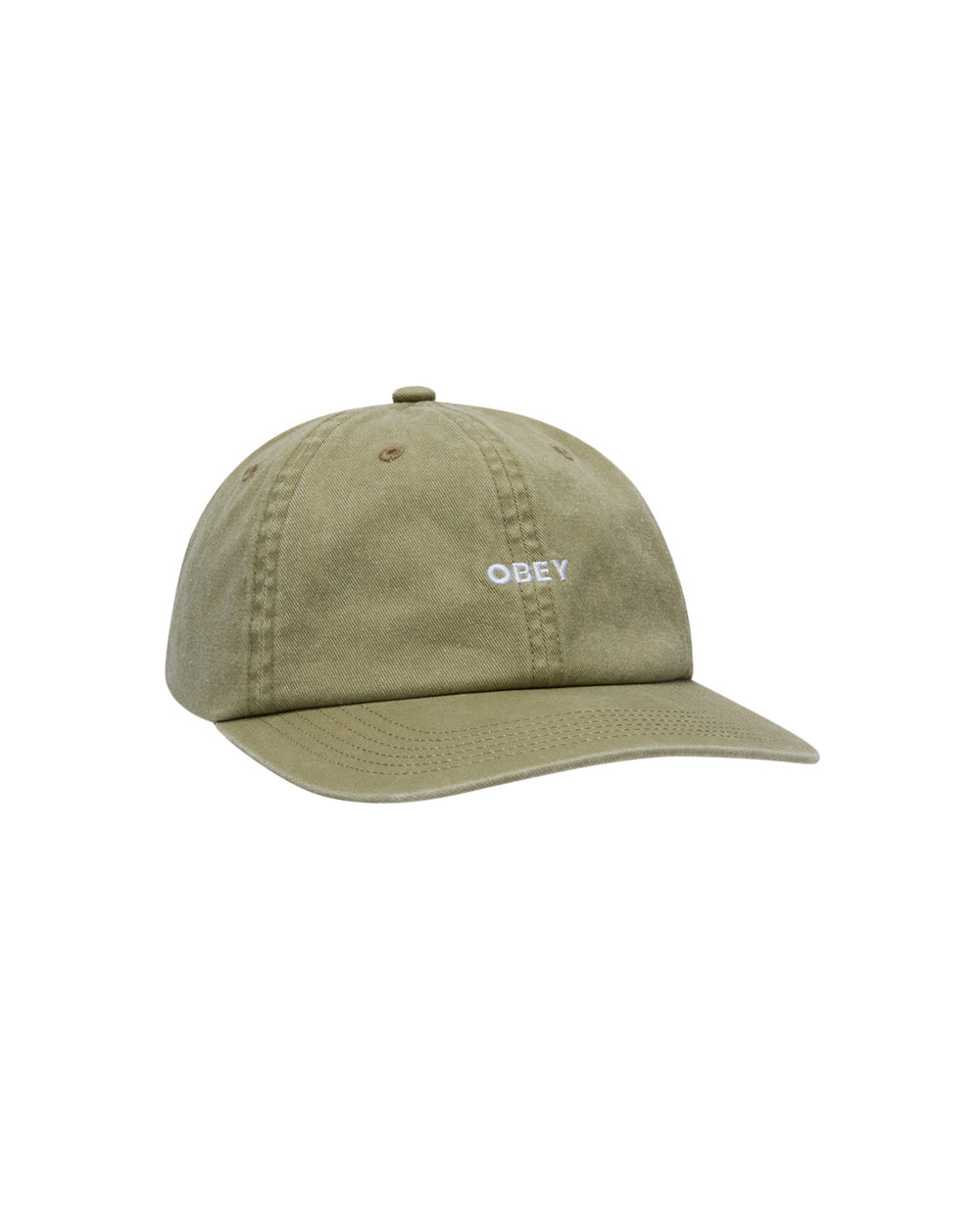 OBEY BOLD LABEL 6P PIGMENT KHAKI CAP
