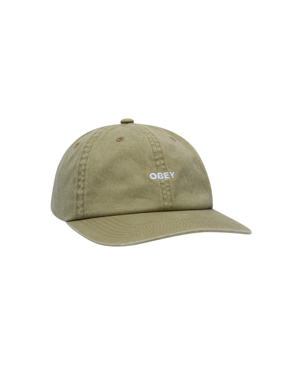 OBEY BOLD LABEL 6P PIGMENT KHAKI CAP