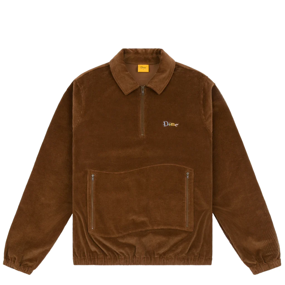 CHT DIME FRIENDS CORDUROY PULLOVER BROWN