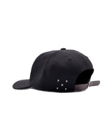 POP O 6 PANEL BLACK CAP