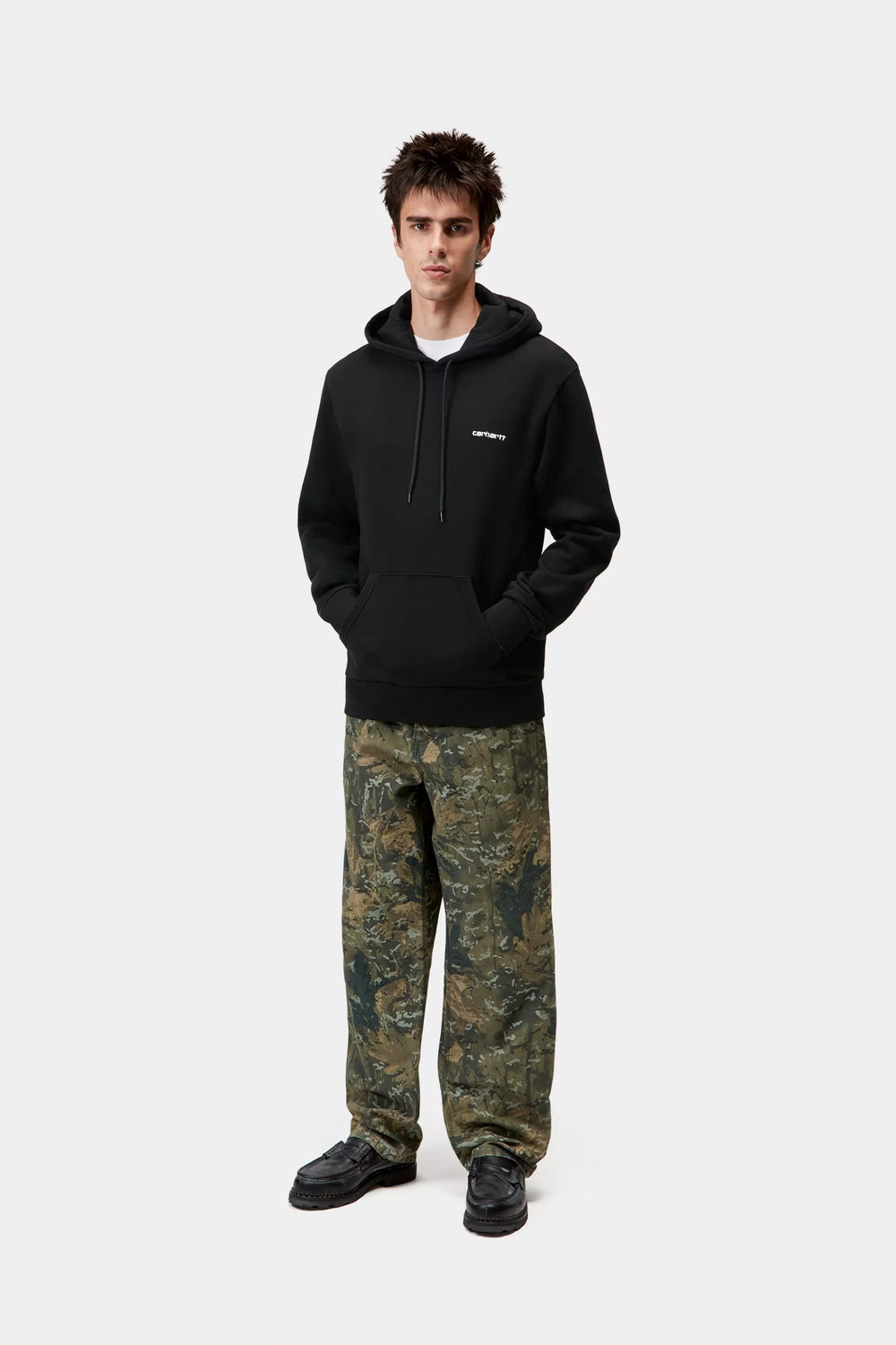HOOD CARHARTT WIP SCRIPT BLACK