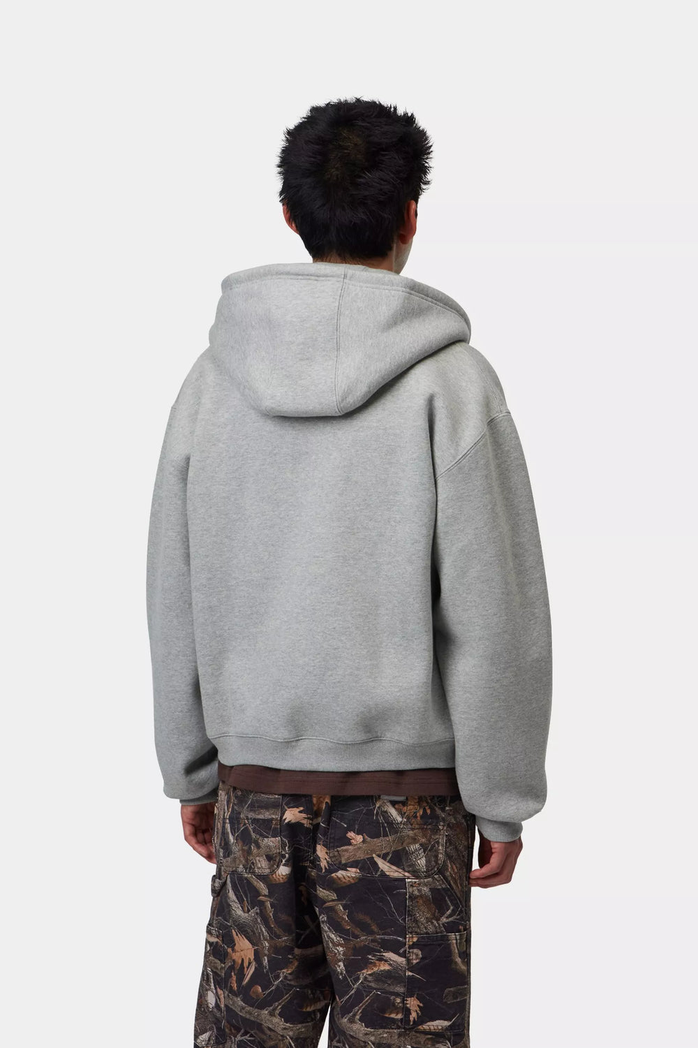 HOOD ZIP CARHARTT WIP EBBERT GREY HEATHE