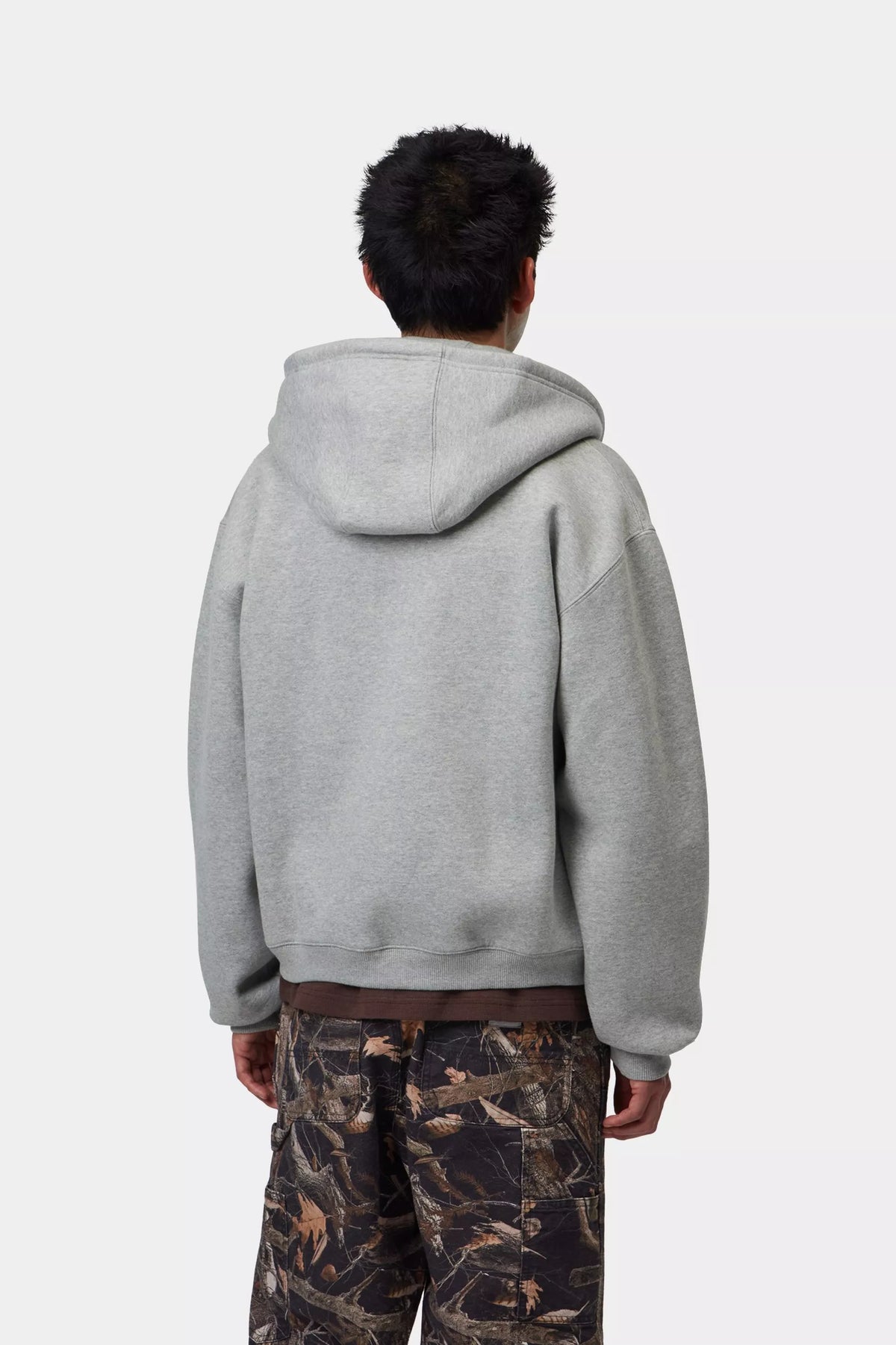 HOOD ZIP CARHARTT WIP EBBERT GREY HEATHE