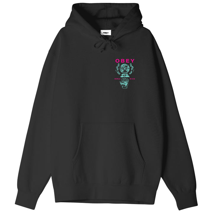 HOOD OBEY HELPING HAND BLACK