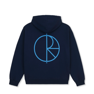 HOOD FLEECE DAVE STROKE LOGO DARK BLUE