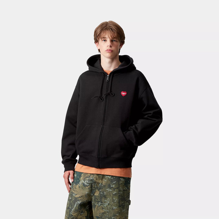 HOOD CARHARTT WIP HEART II HARTT BLACK