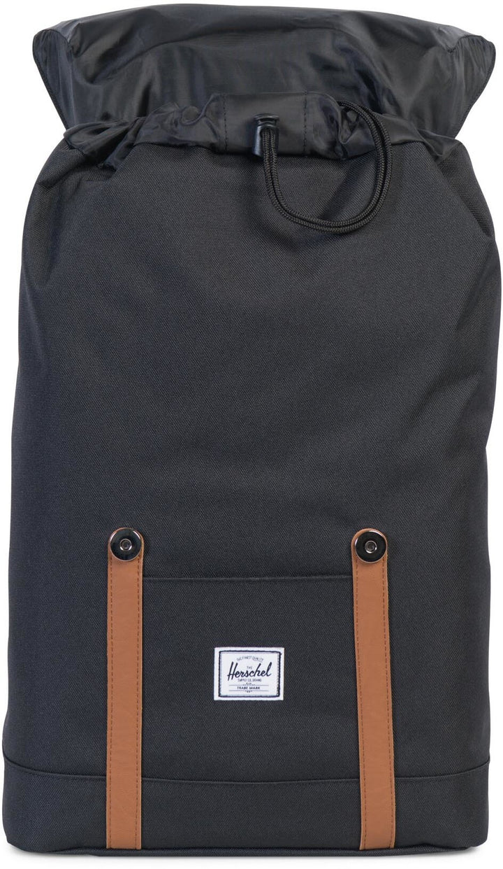HERSCHEL RETREAT MID BLACK BACKPACK