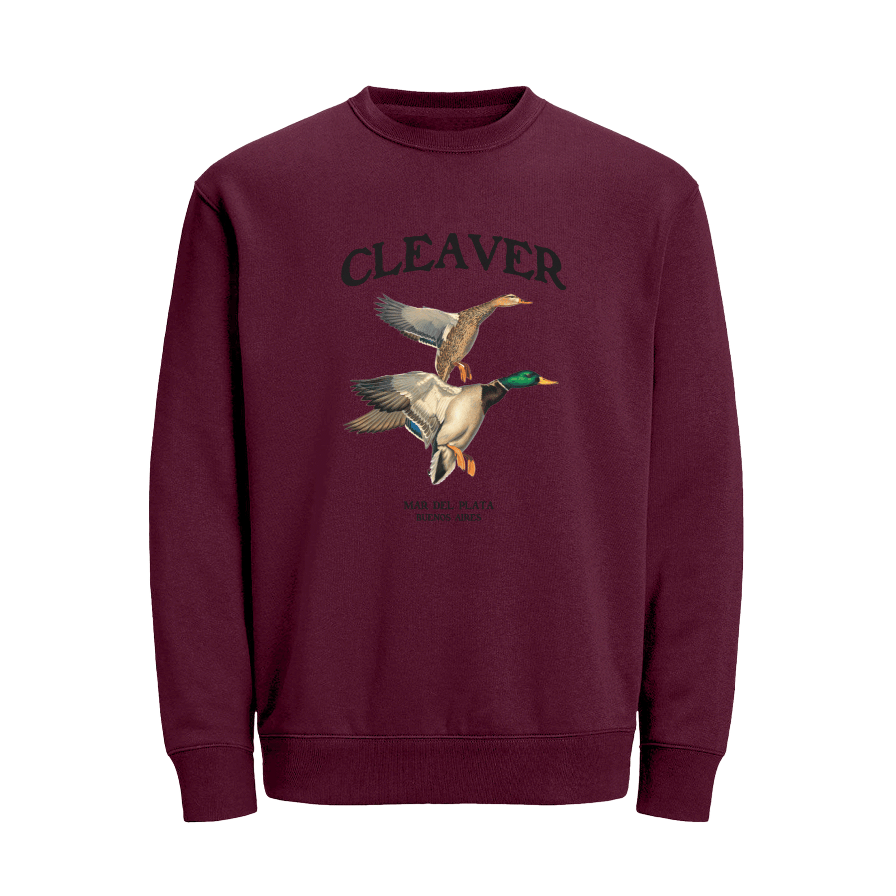 CREW CLEAVER DUCK BURGUNDY