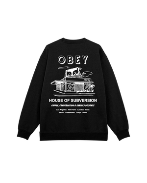 CREW OBEY HOUSE OF SUBVERSION BLACK