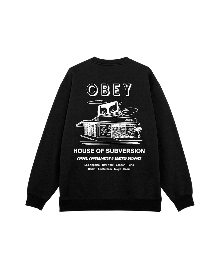 CREW OBEY HOUSE OF SUBVERSION BLACK