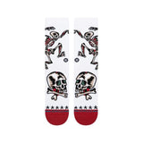 CALCETINES STANCE SKELETON WHITE