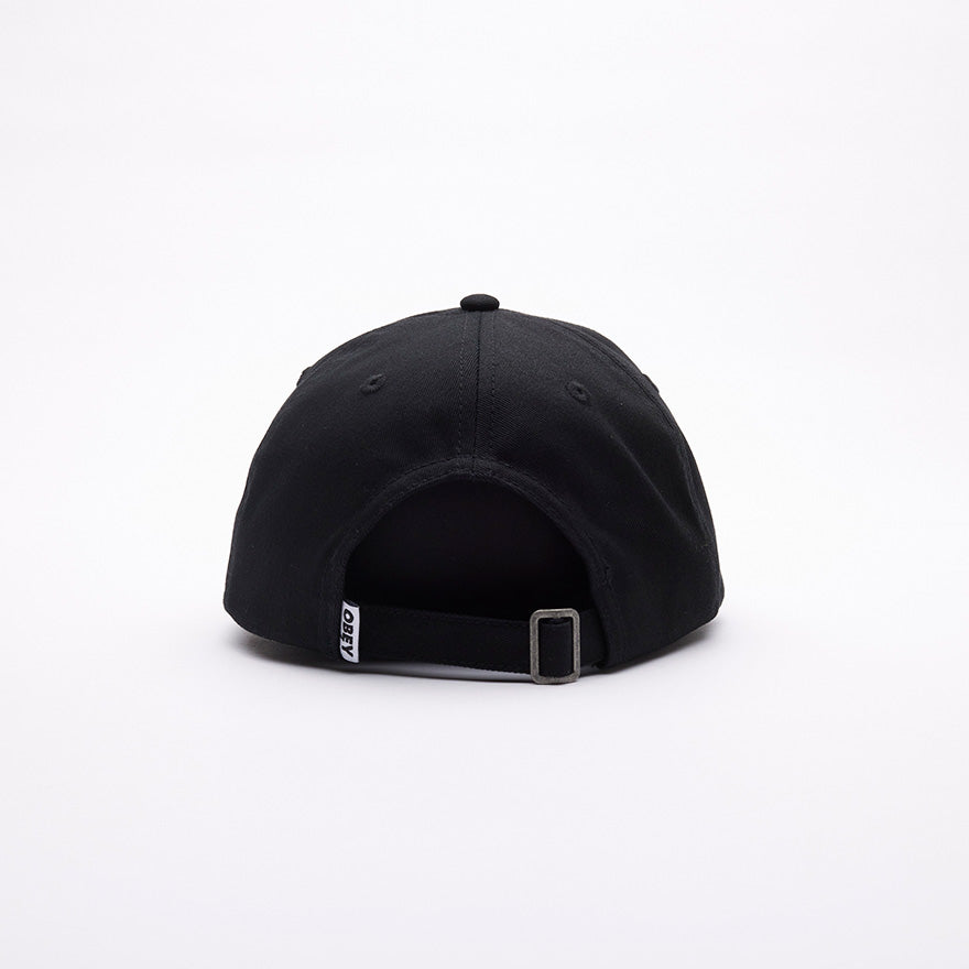 OBEY BOLD LABEL 6P BLACK CAP