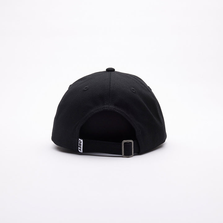 OBEY BOLD LABEL 6P BLACK CAP