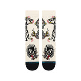 CALCETINES STANCE BATTLE CREAM