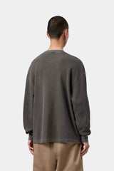 CTA CARHARTT WIP L/S VISTA WAFFLE BLACK