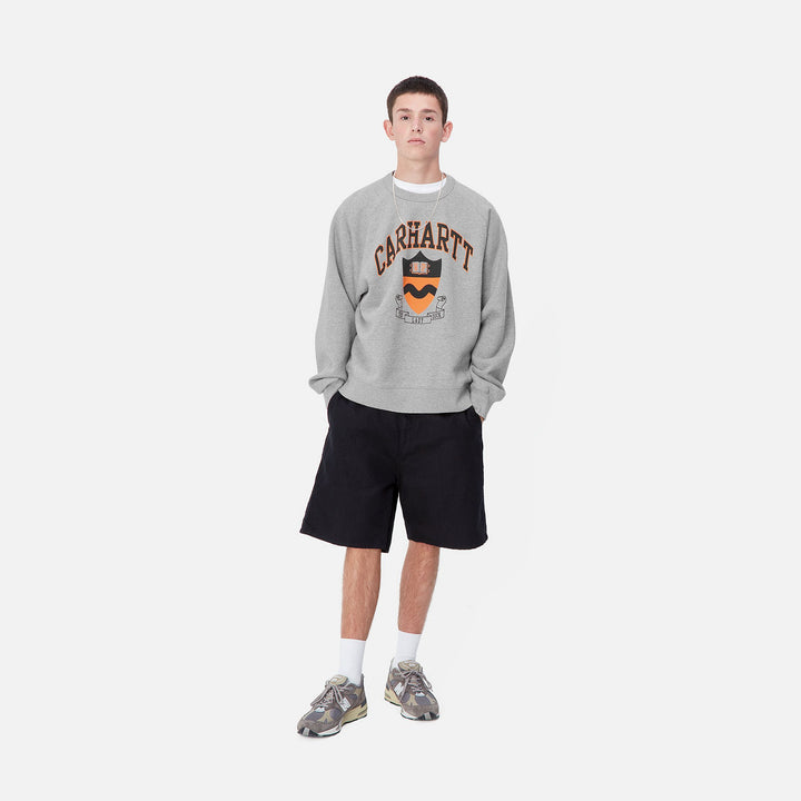 CREW CARHARTT WIP LAZY DUCK GREY HEATHER