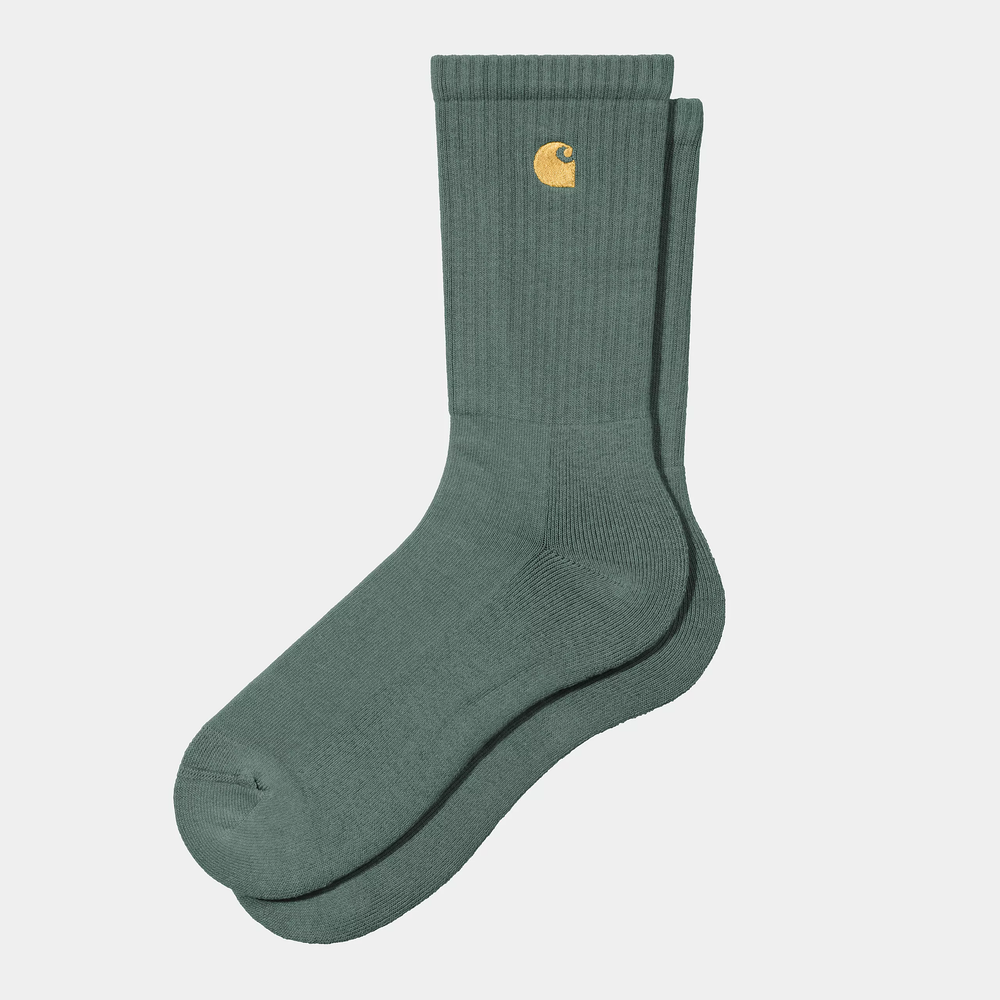 CALCETINES CARHARTT WIP CHASE PINE/GOLD