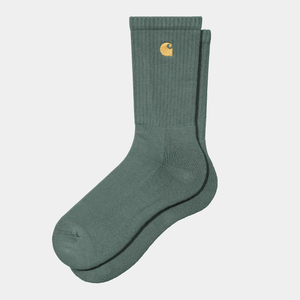 CALCETINES CARHARTT WIP CHASE PINE/GOLD
