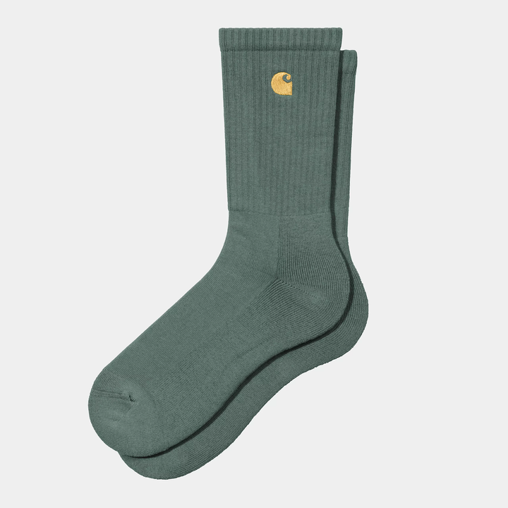 CALCETINES CARHARTT WIP CHASE PINE/GOLD