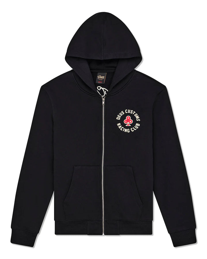 HOOD DEUS BASTO ZIP BLACK