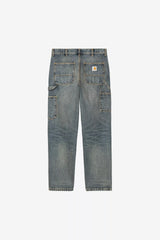 PANT CARHARTT WIP SINGLE KNEE BLUE WORN