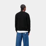 CREW CARHARTT WIP SWEAT BLACK/WHITE