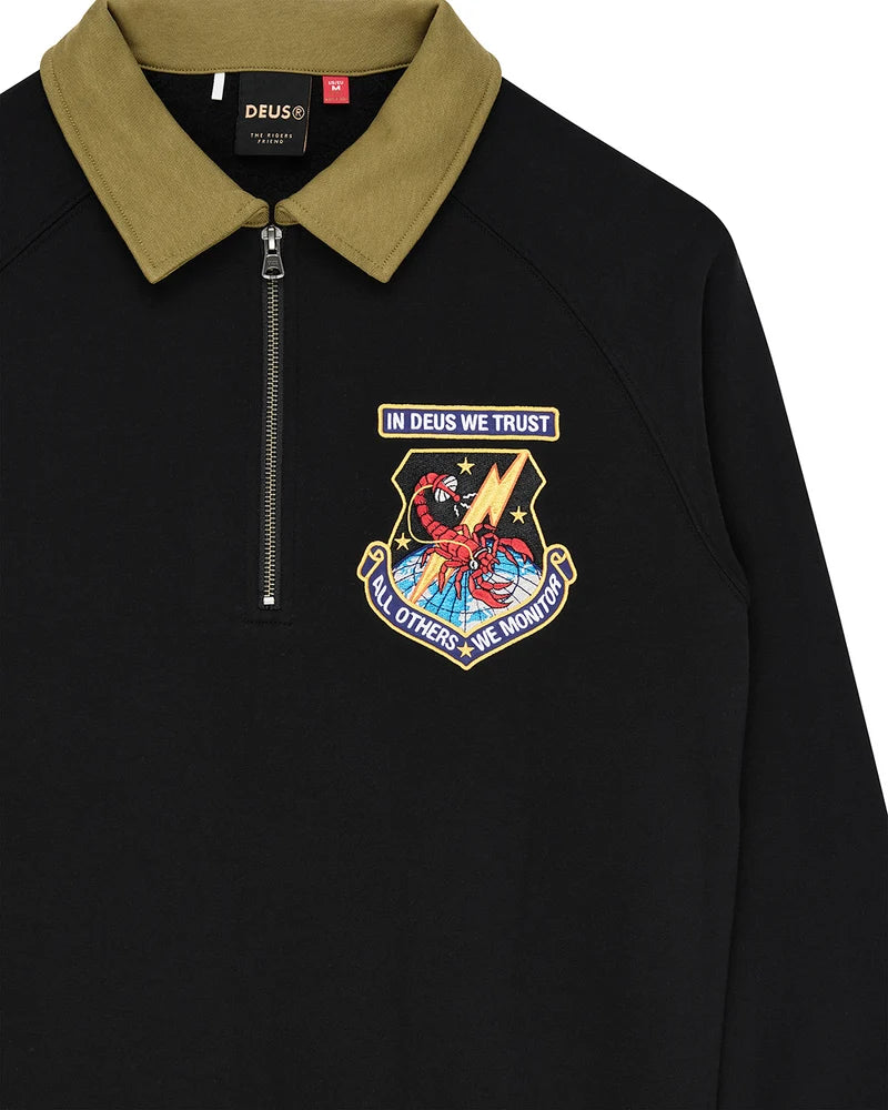 HALF ZIP DEUS ALL OTHERS BLACK
