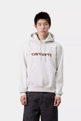 HOOD CARHARTT WIP SWEAT ASH HEATHER/ROND