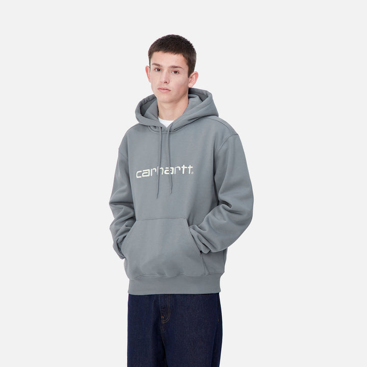 HOOD CARHARTT WIP SWEAT DOVE GRAY/WAX