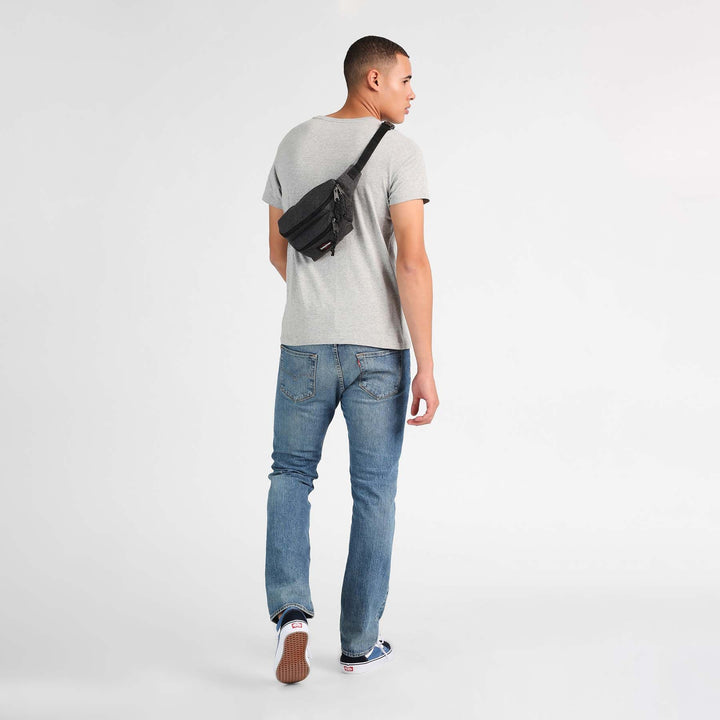 EASTPAK SPRINGER BLACK DENIM WAIST BAG