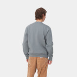 CREW CARHARTT WIP SWEAT DOVE GRAY/WAX