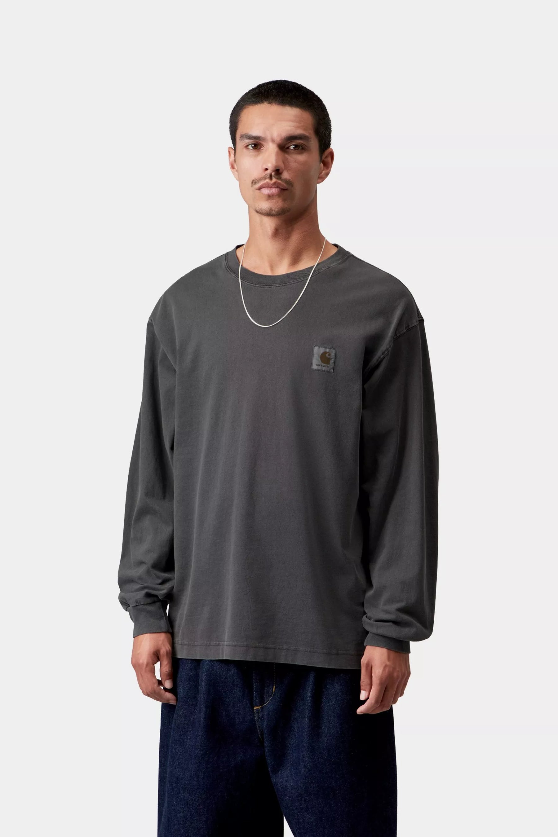 CTA CARHARTT WIP L/S VISTA BLACK DYED