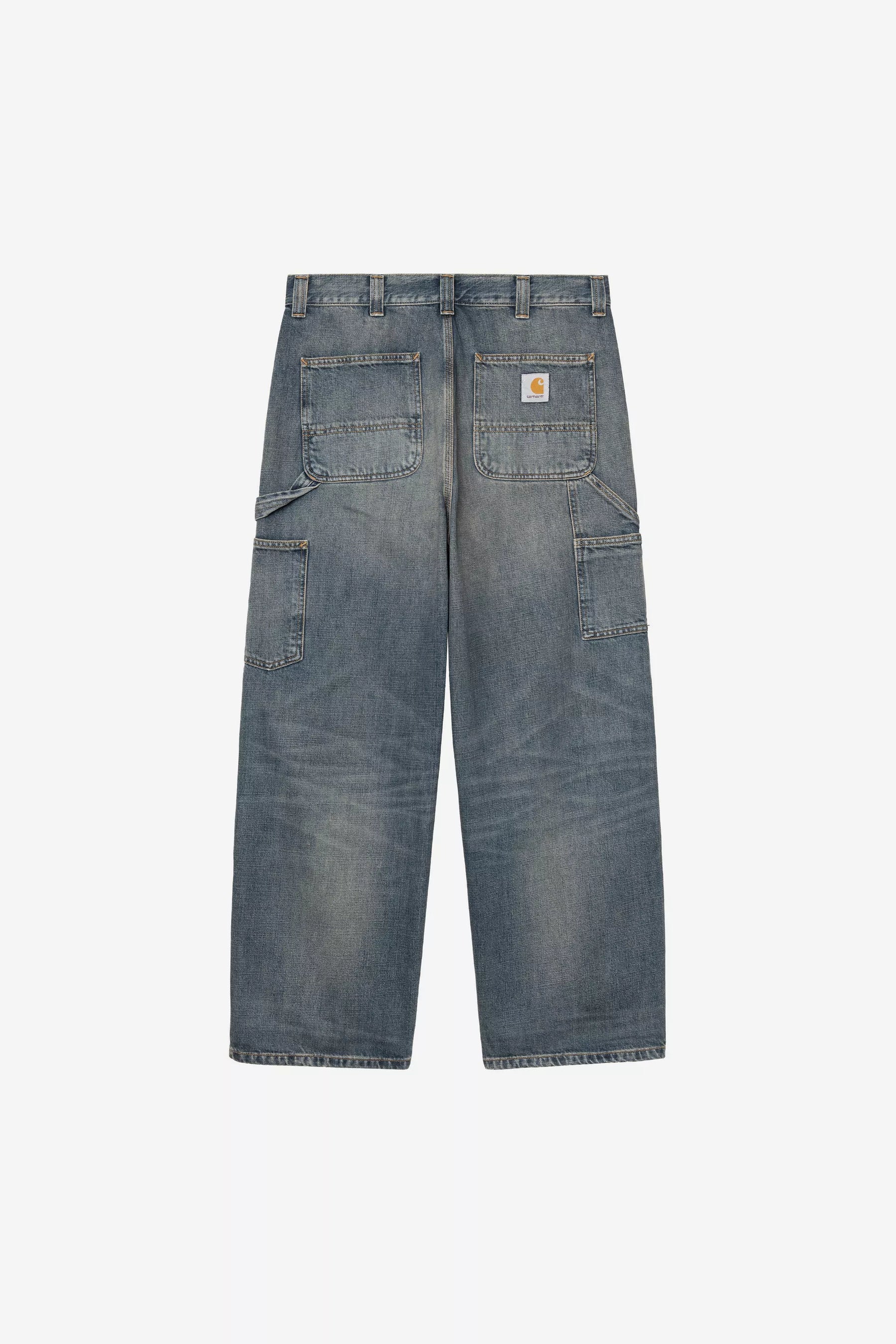 PANT CARHARTT WIP OAKLAND BLUE WORN USED
