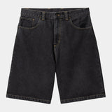 SHORT CARHARTT WIP BRANDON BLACK STN