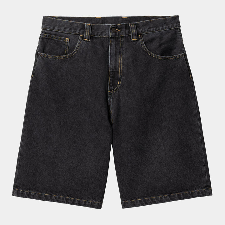 SHORT CARHARTT WIP BRANDON BLACK STN