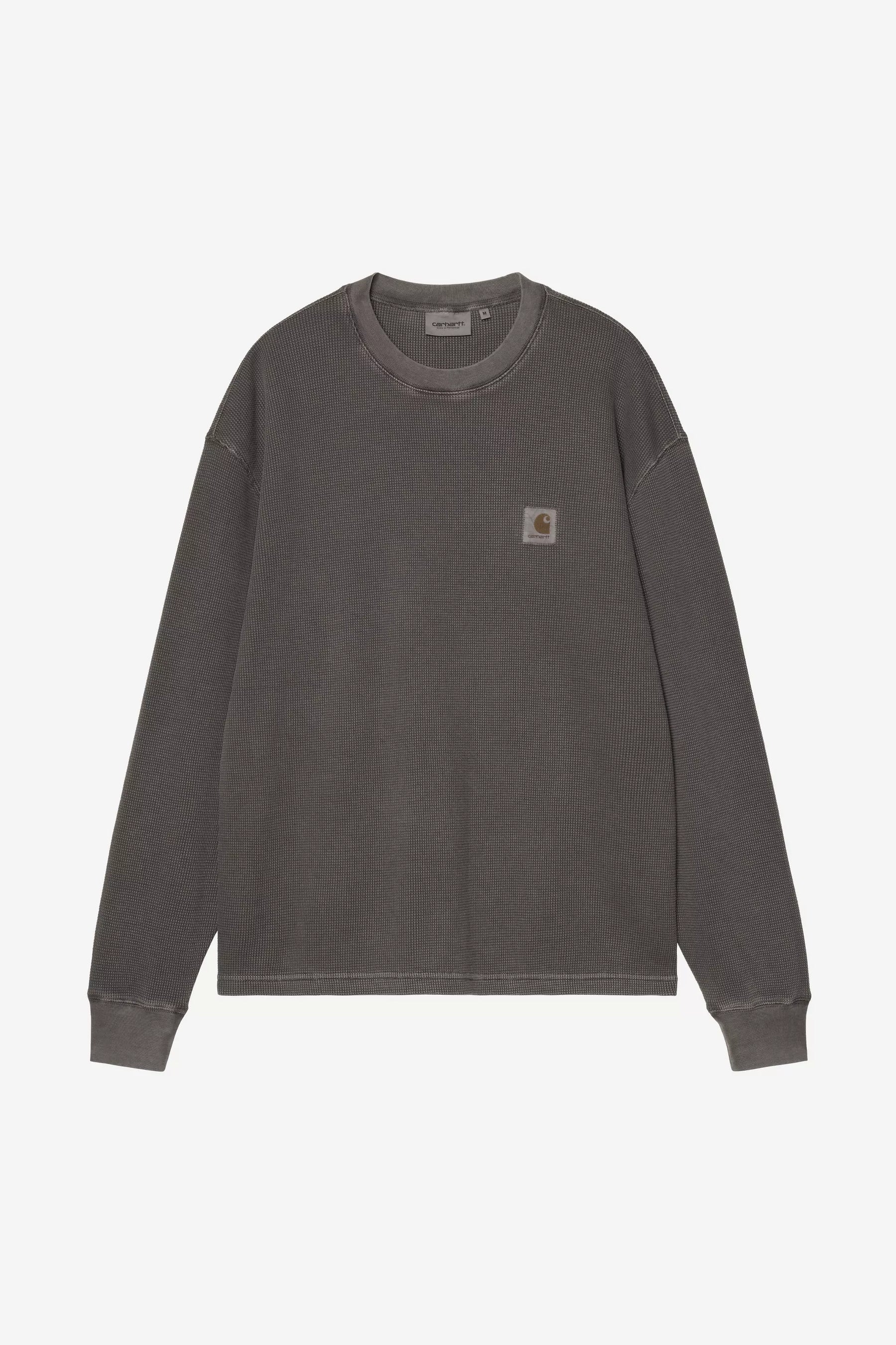 CTA CARHARTT WIP L/S VISTA WAFFLE BLACK