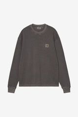 CTA CARHARTT WIP L/S VISTA WAFFLE BLACK