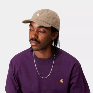 CARHARTT WIP MADISON LEATHER/WHT CAP