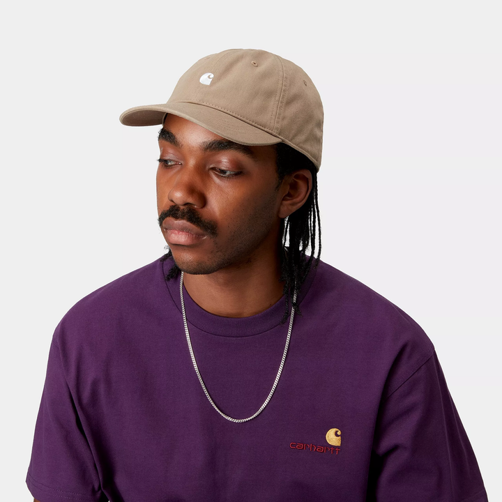 CARHARTT WIP MADISON LEATHER/WHT CAP