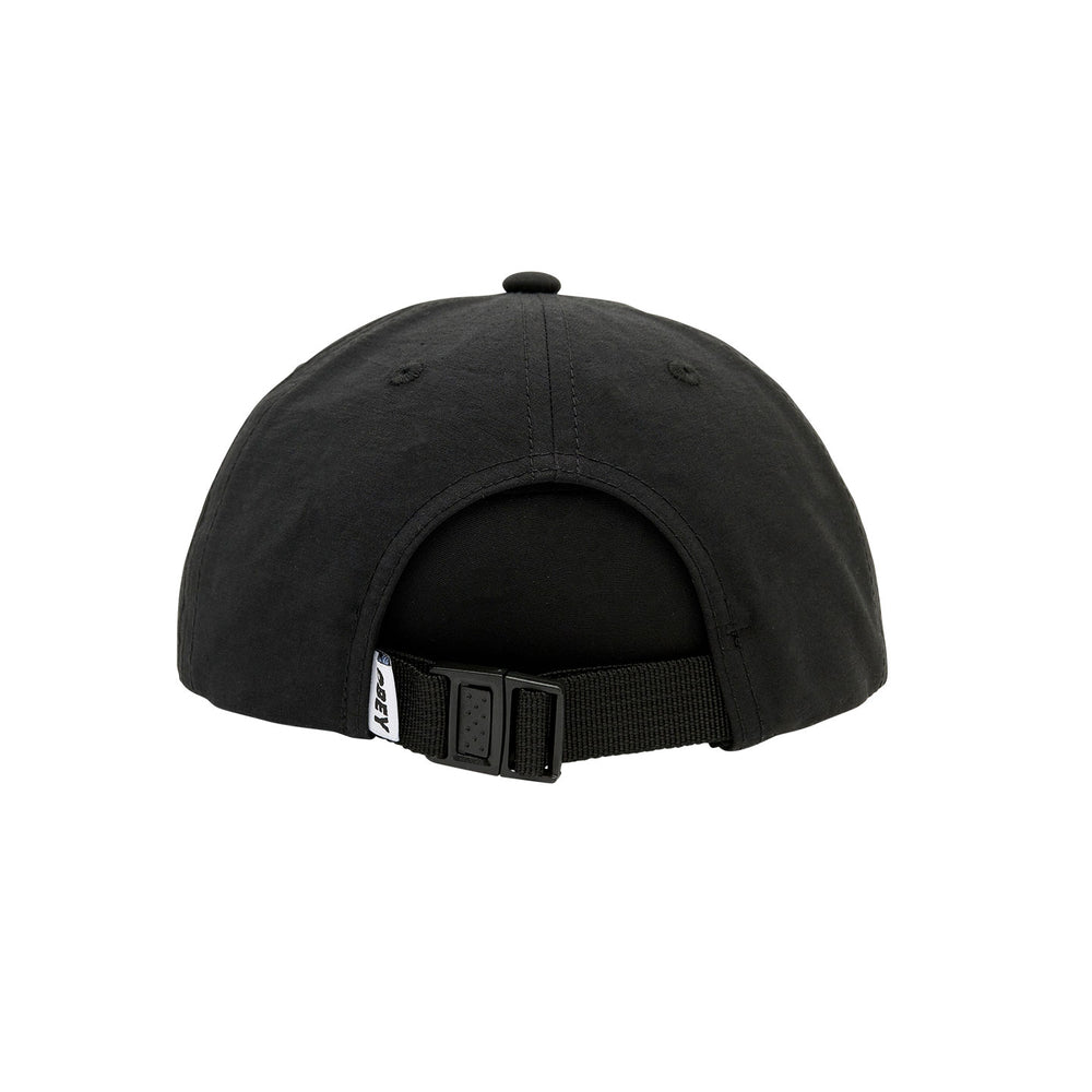 OBEY LOWERCASE TECH 6PANEL BLACK CAP