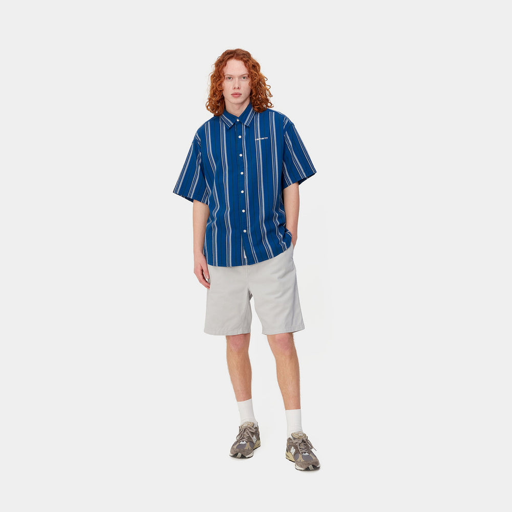 SHORT CARHARTT WIP FLINT SONIC SILVER