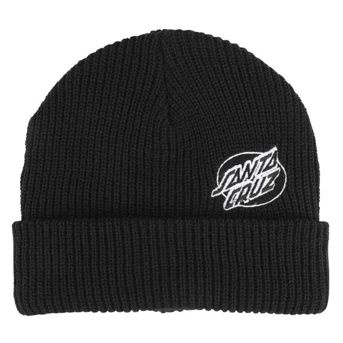 SANTA OVAL DOT BLACK HAT