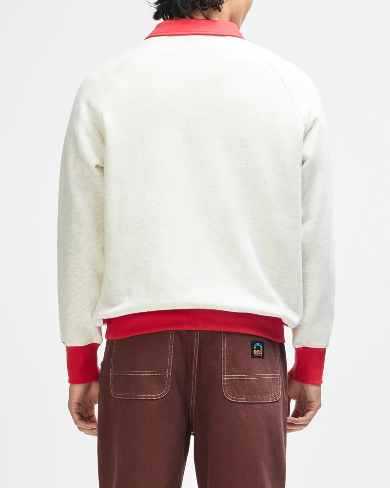 HALF ZIP DEUS ALL OTHERS LIGHT GREY