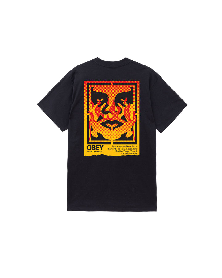 CTA OBEY ICON STENCIL FLAME BLACK