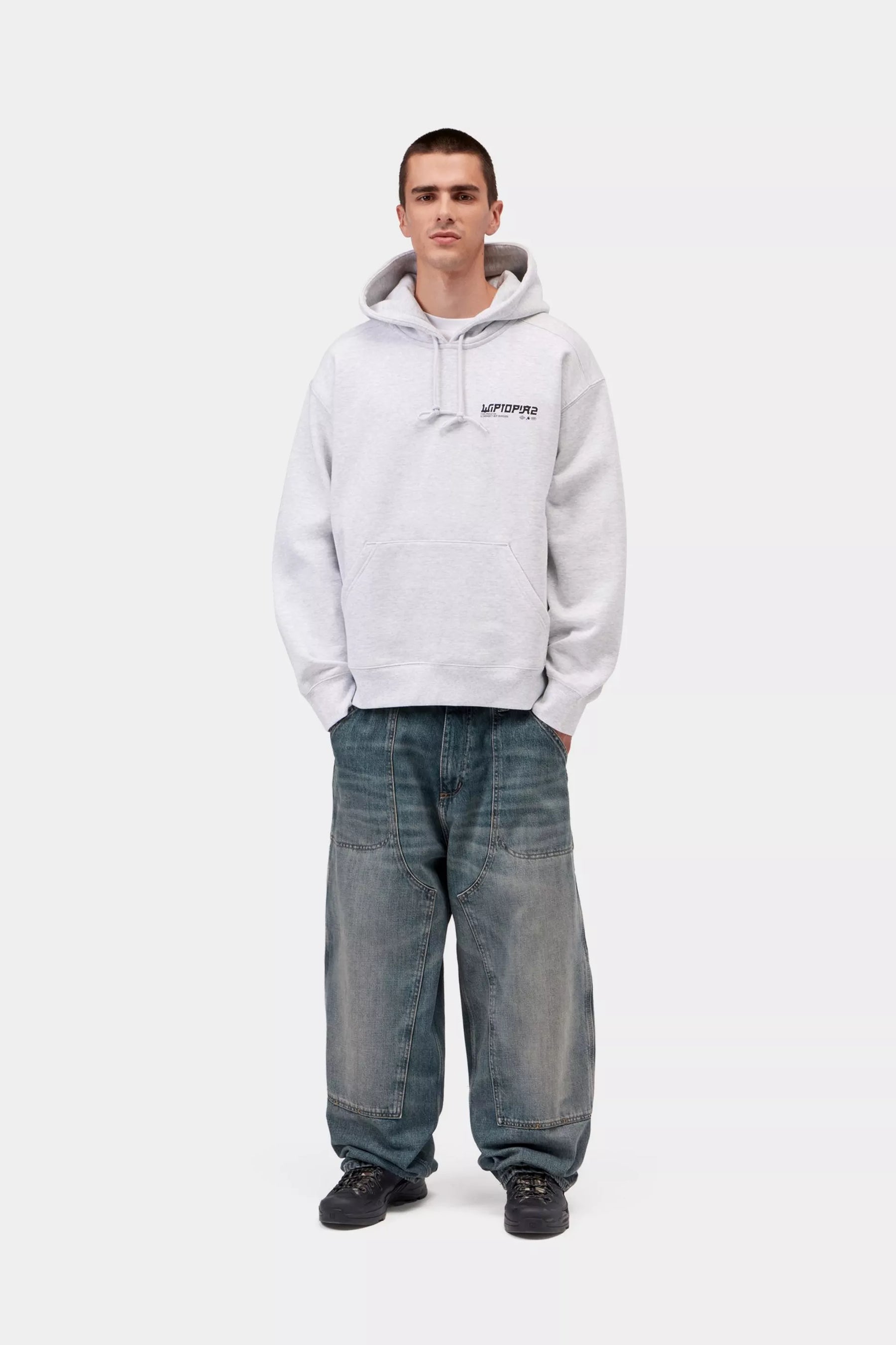 PANT CARHARTT WIP OAKLAND BLUE WORN USED