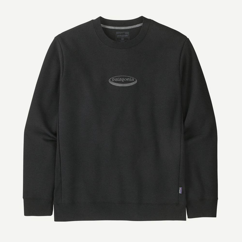 CREW PATAGONIA 95 OVAL LOGO BLK